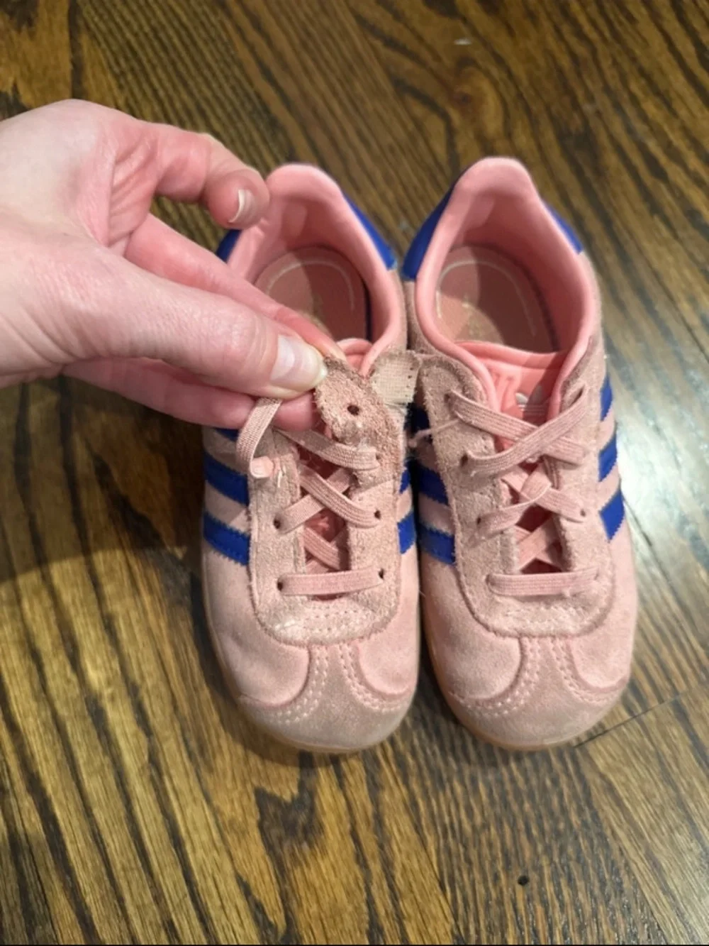Adidas Kids Gazelle Pink & Blue Shoe